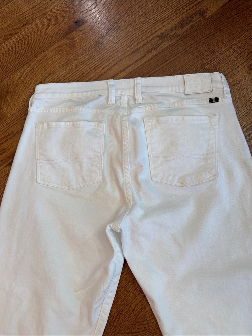 Lucky Brand Sofia Capri White Stretch Jeans Size 14/32 - Picture 6 of 9